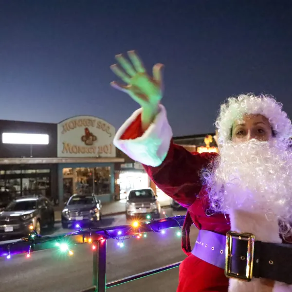 a person wearing a costume