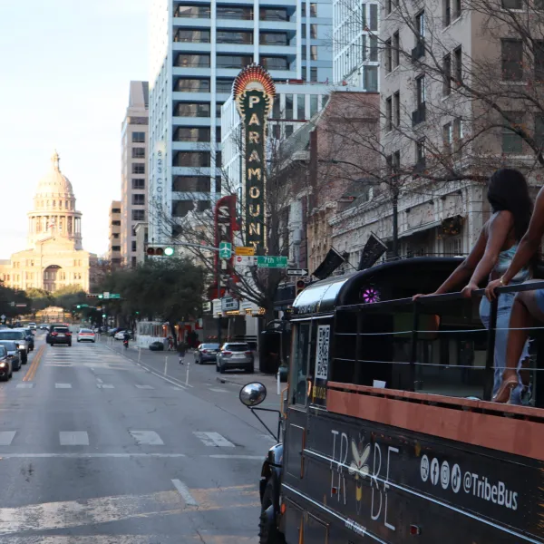 a person riding a skateboard on a city street